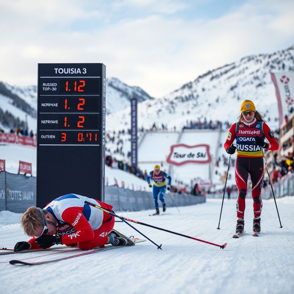 Русские лыжники и спринт на Тур де Ски: 0,12 сек не хватило Коростелеву
