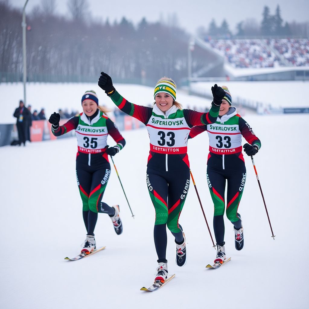 Женская эстафета ЧР в Тюмени: Свердловская область выиграла вопреки провалу Резцовой
